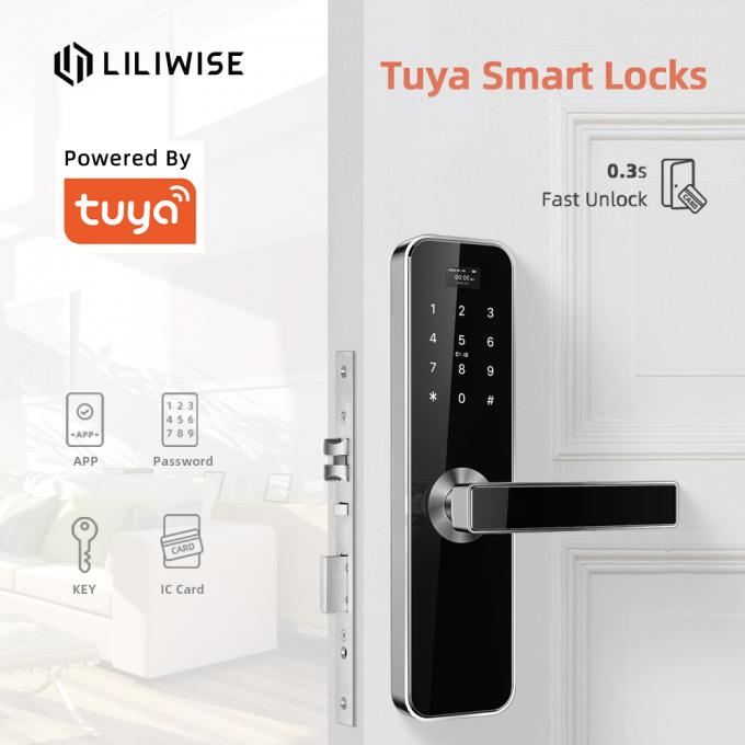 इलेक्ट्रॉनिक दरवाजा ताले पासवर्ड Tuya स्मार्ट दरवाजा लॉक होटल अपार्टमेंट घर कार्यालय भवन लॉक के लिए 0